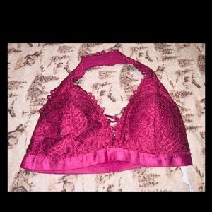 Pair of size: large lace bralettes